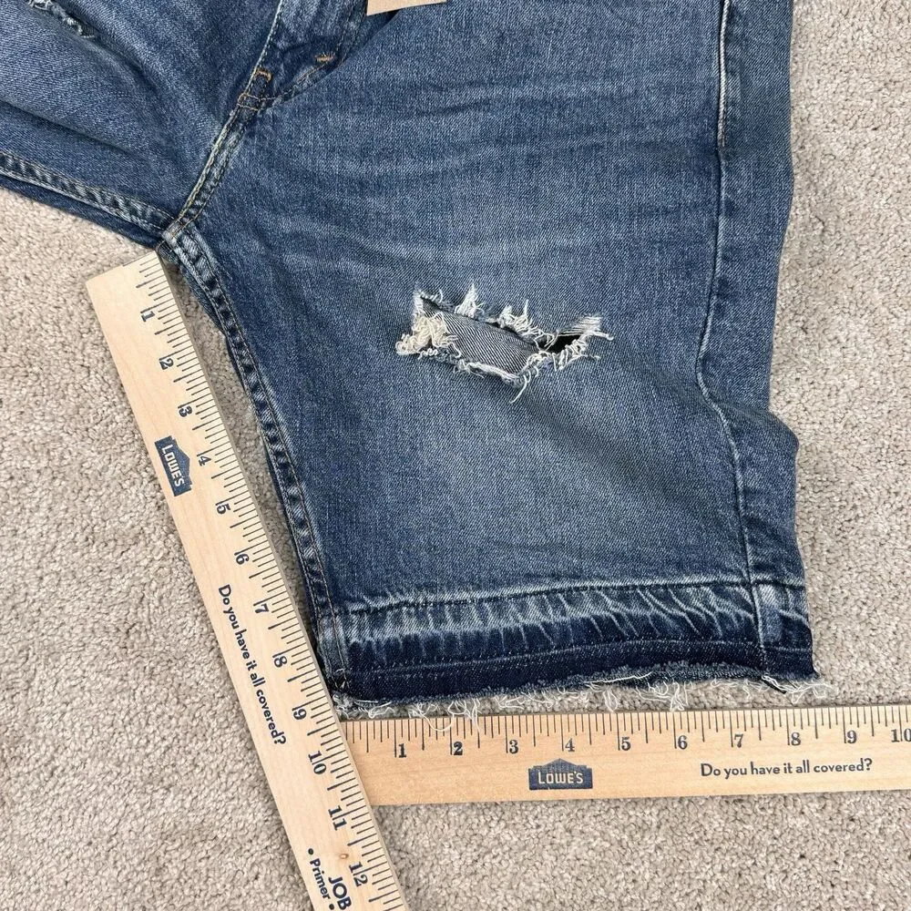 Levi's 412 Jean Shorts NWT New Slim Fit Distressed Ripped Denim Blue Men's 32 9